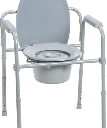 Drive Folding Steel Commode RTL11158KDR