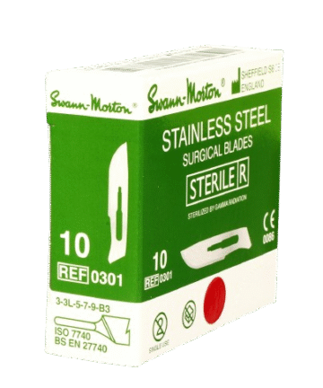 Swann Morton Stainless Steel Blades No. 14 | Box of 100